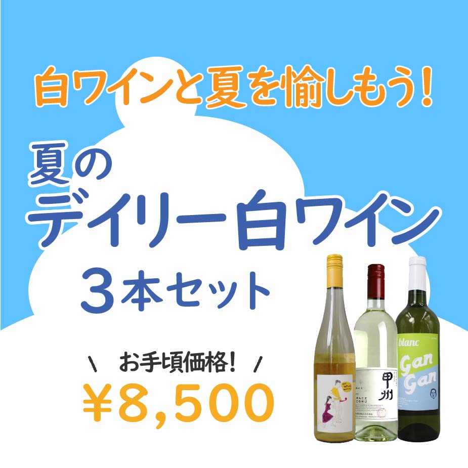 白ワイン3本セット　なつさま専用 お得なセット] 夏を愉しむ すっきり軽快 白ワイン3本セット｜世界と
