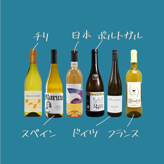 [お得なセット]世界の白ワイン ６本セット｜世界と日本の白ワイン飲み比べ