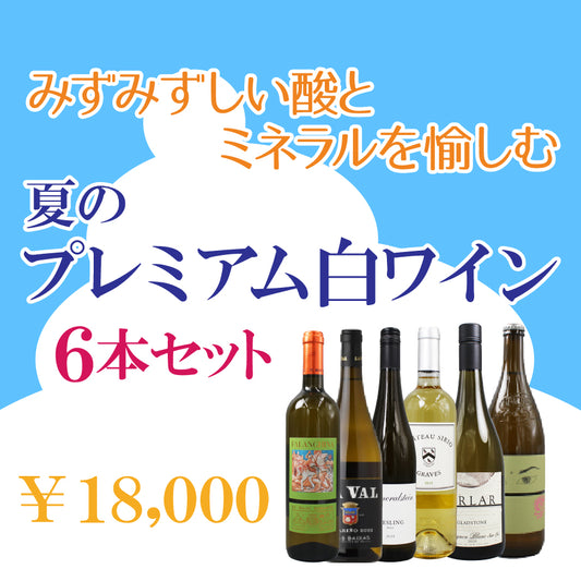 [お得なセット] 夏を愉しむ プレミアム白ワイン6本セット ランクアップ｜世界のミネラル白飲み比べ