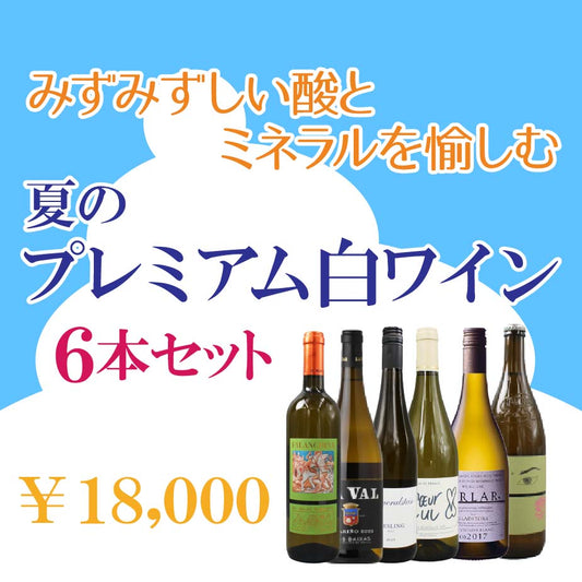 [お得なセット] 夏を愉しむ プレミアム白ワイン6本セット ランクアップ｜世界のミネラル白飲み比べ
