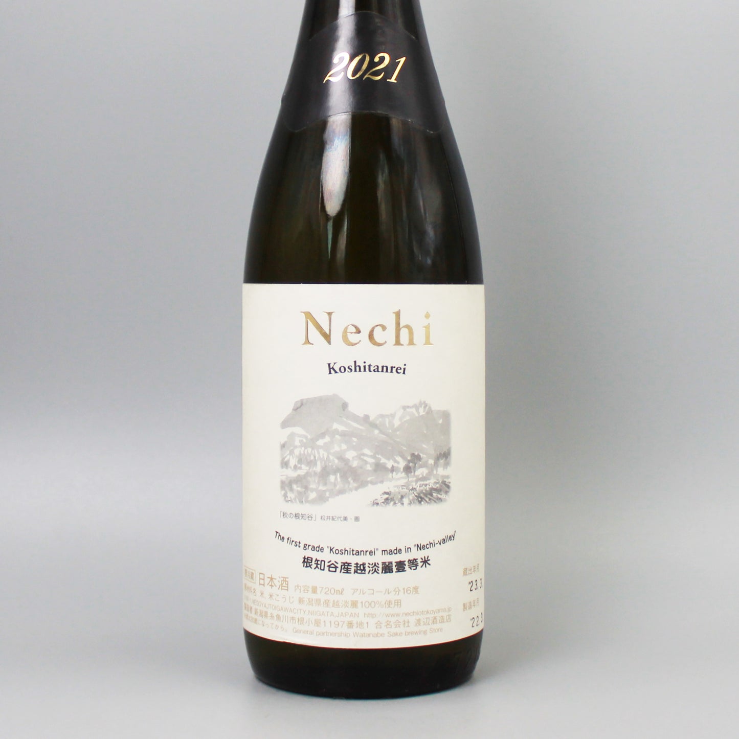 [日本酒]  渡辺酒造店 nechi 越淡麗 壱等米 2021 720ml