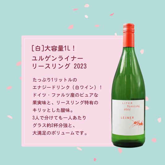 【お花見 クラフトビール＆ワイン セット】クラフトビール＋1Lリースリング（グラス3脚付き）