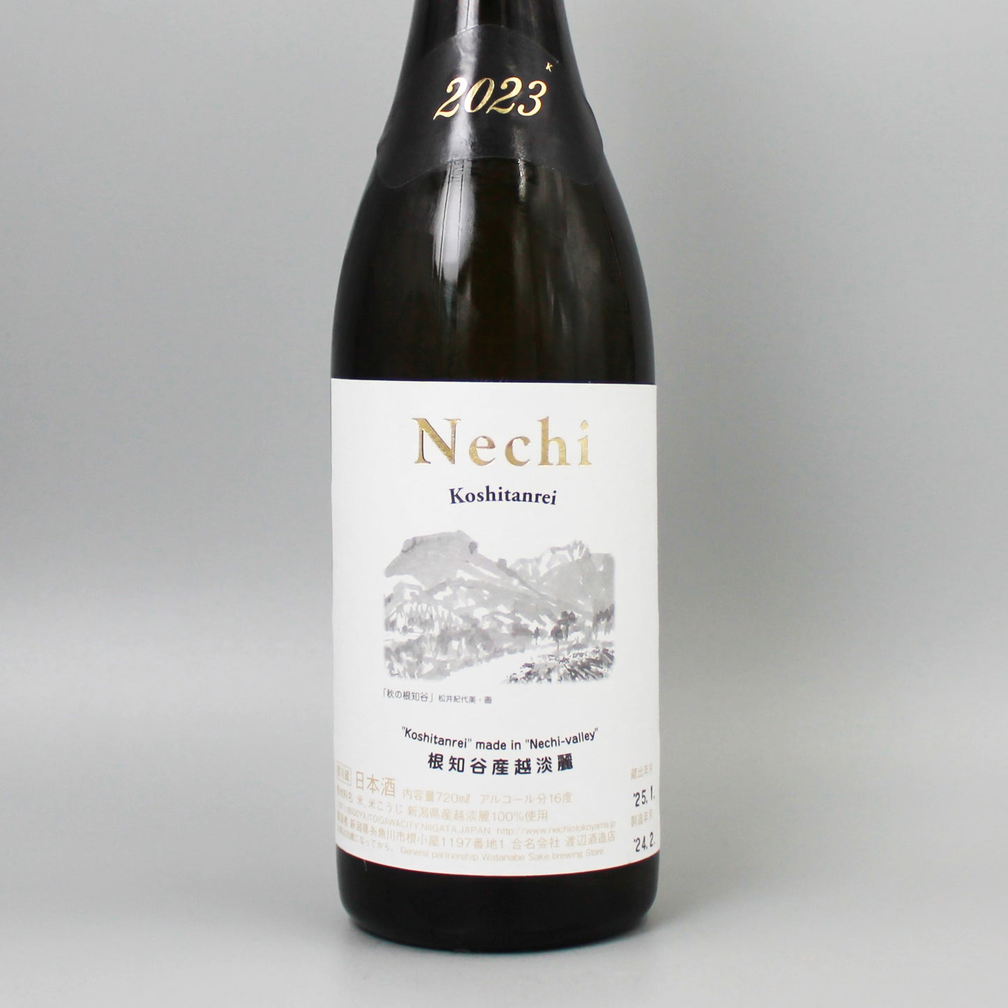 [日本酒]  渡辺酒造店 nechi 越淡麗 2023 720ml