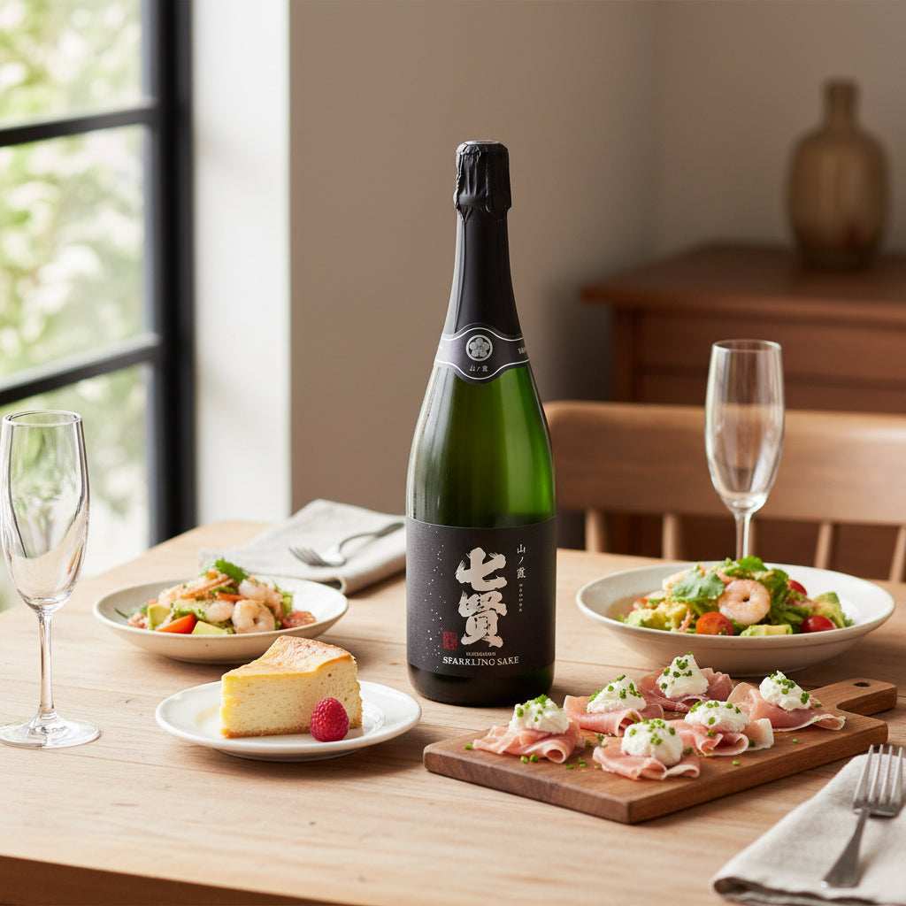 [日本酒] 山梨銘醸 七賢 スパークリング 山ノ霞 360ml