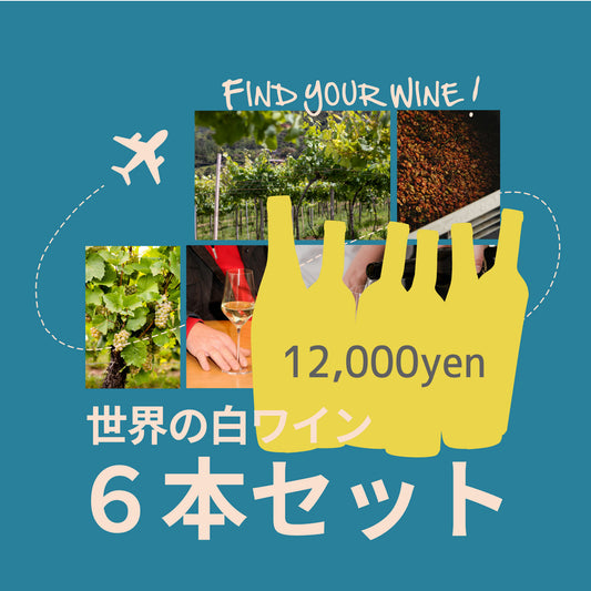 [お得なセット]世界の白ワイン ６本セット｜世界と日本の白ワイン飲み比べ
