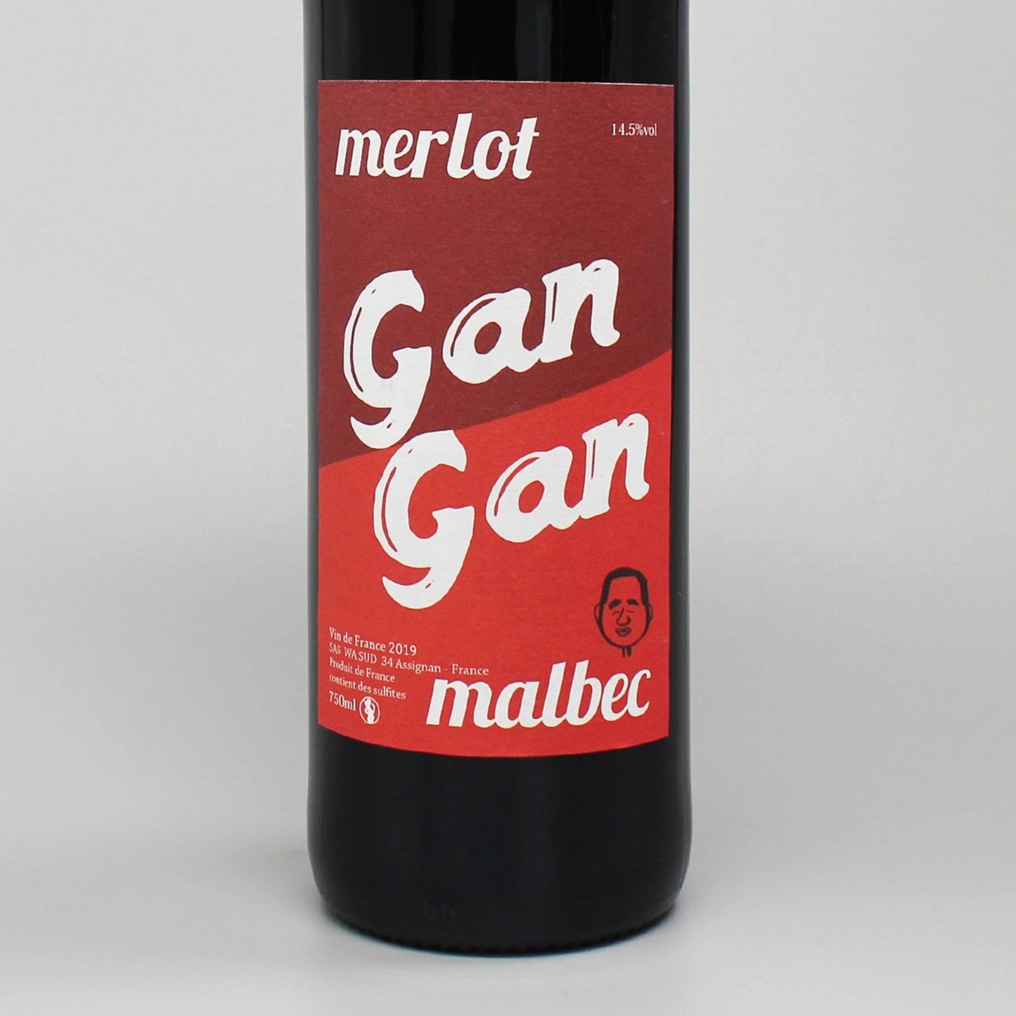 ★バックヴィンテージ★[フランスワイン] ワ シュッド ガンガン メルロー マルベック 2018 赤 750ml