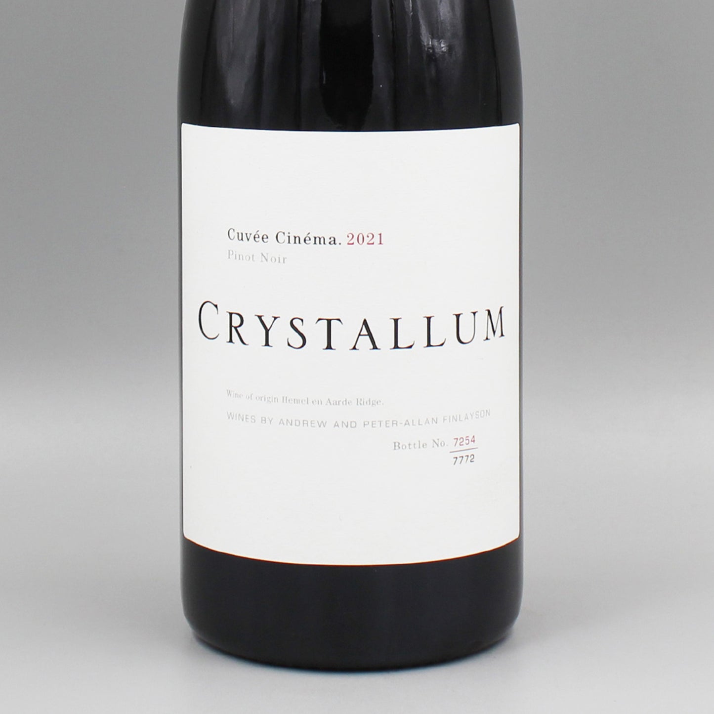 [南アフリカワイン]クリスタルム キュヴェ シネマ ピノ･ノワール 2021 赤 750ml