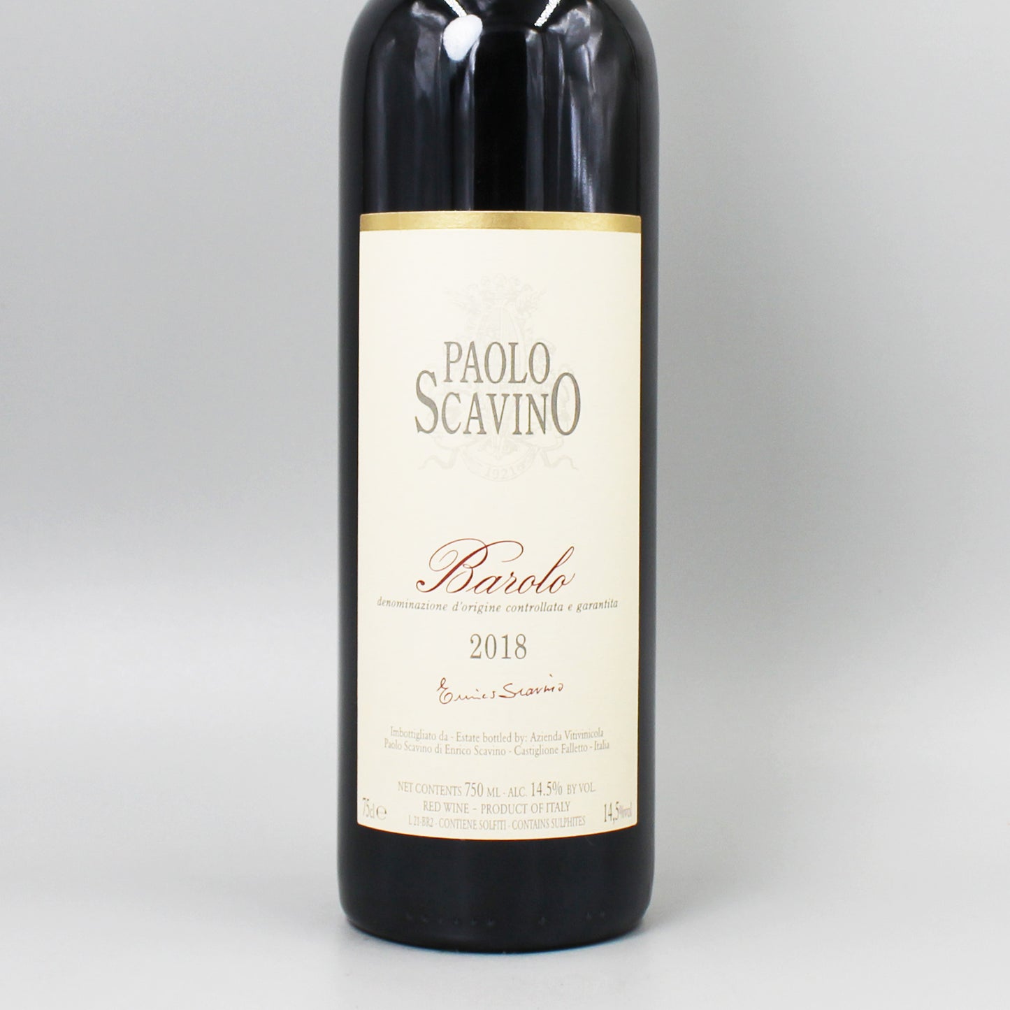 [イタリアワイン]パオロ スカヴィーノ バローロ 2018 赤 750ml