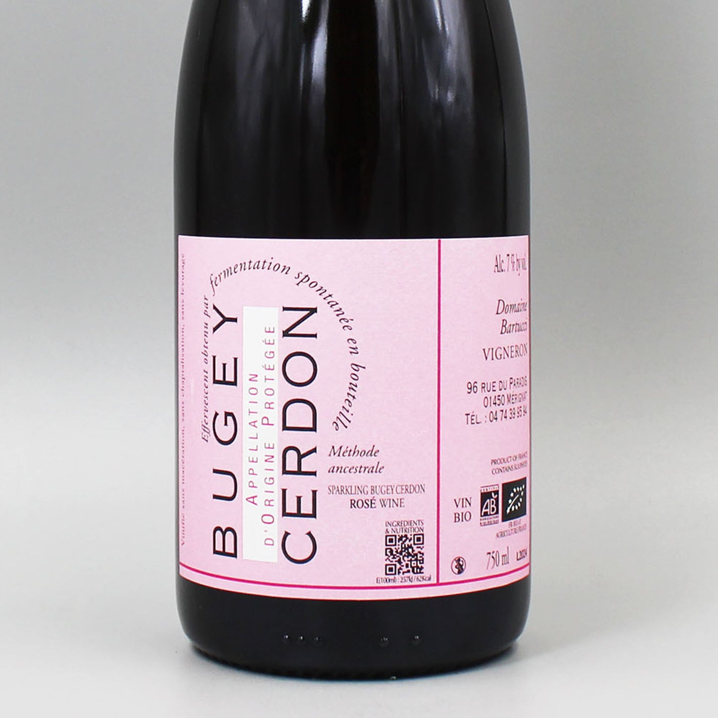 [フランスワイン]バルトゥッチ ビュジェ セルドン メトード アンセストラル 2024 ロゼ泡 750ml