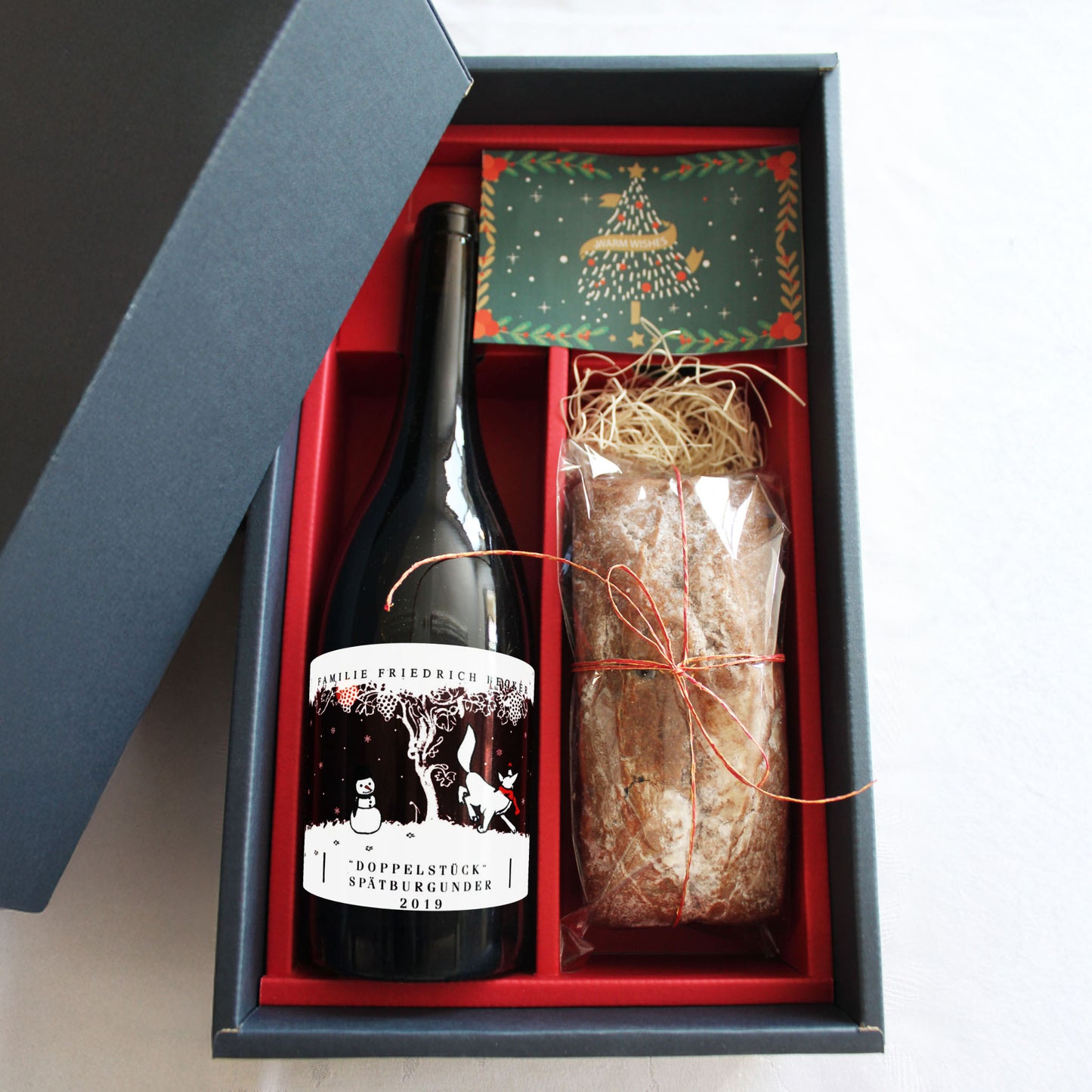 クリスマス限定｜スノーベッカー ドッペルシュトゥック シュペートブルグンダー 赤＆シュトーレン風パウンドケーキセット