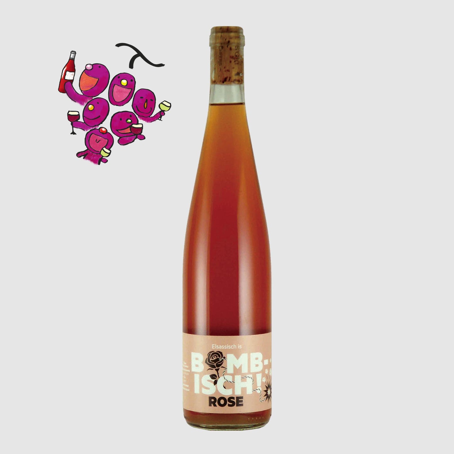[フランスワイン]クリスチャン ビネール エルサシッシュ イズ ボンビッシュ ローズ NV ロゼ 750ml