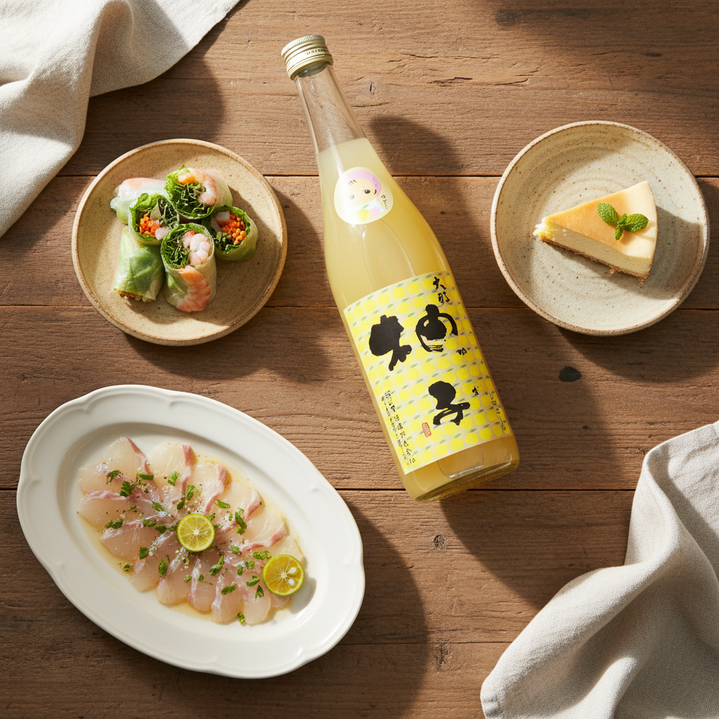 [リキュール]菊の里酒造 ゆずリキュール ゆずこ 720ml