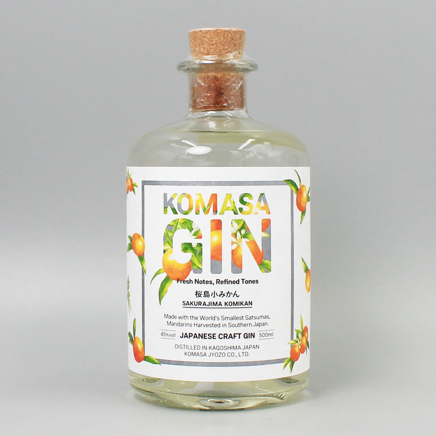 [スピリッツ]小正醸造 KOMASA GIN 桜島小みかん 45ﾟ 500ml